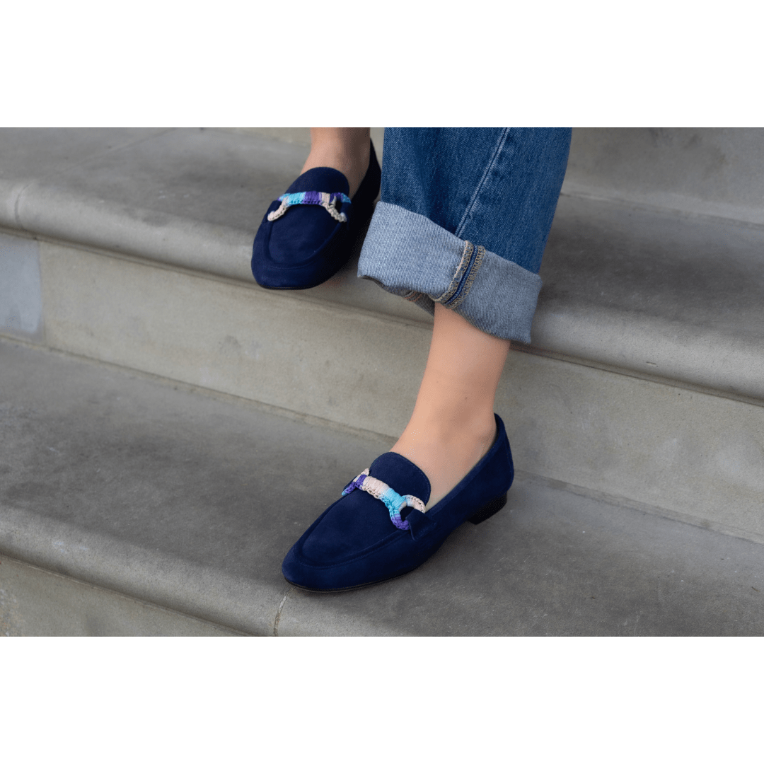 Goro Navy Suede
