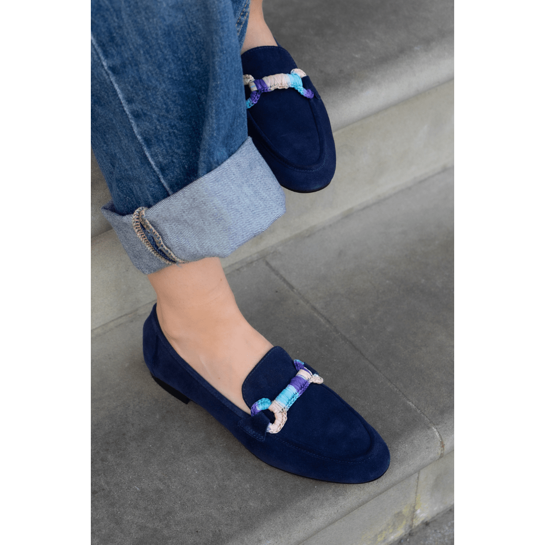 Goro Navy Suede