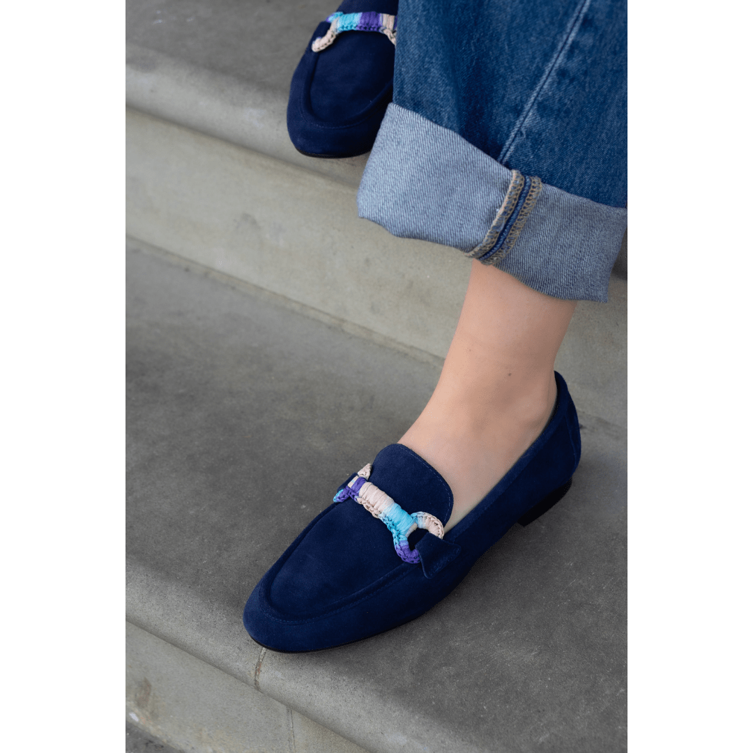 Goro Navy Suede