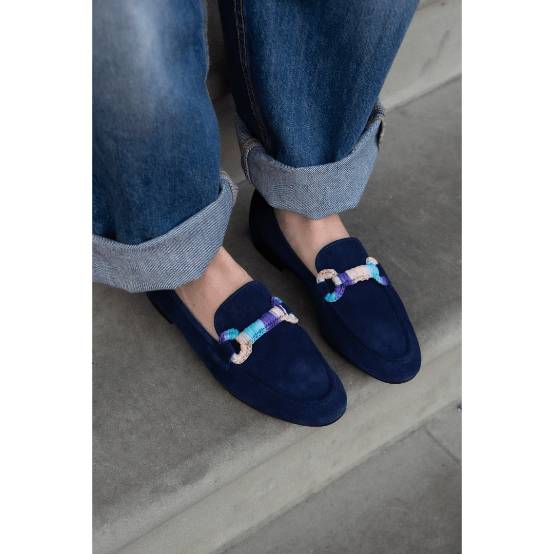 Goro Navy Suede