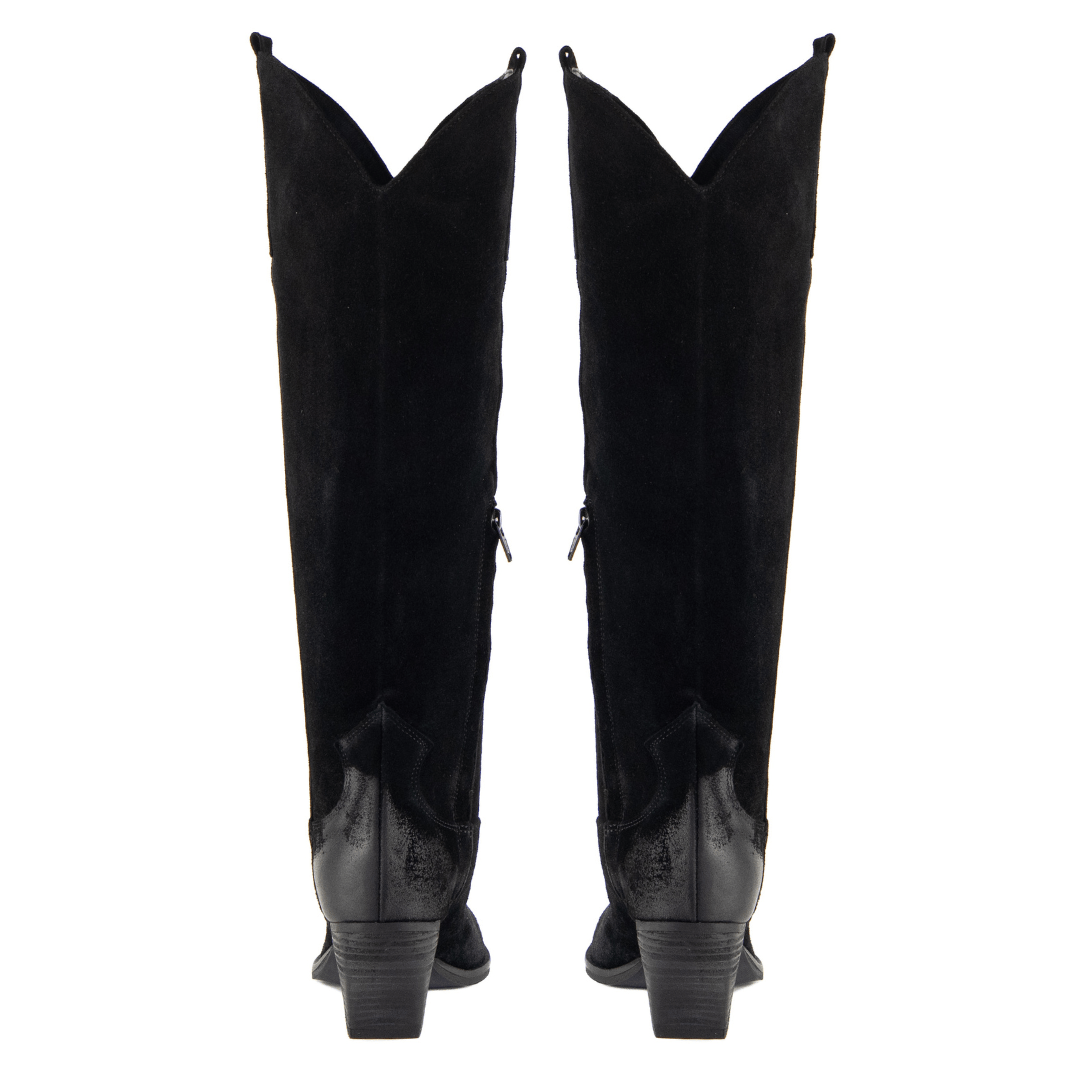 Astroni Black Suede