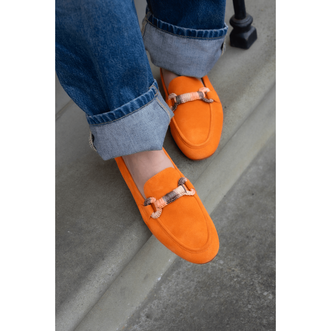Goro Orange Suede