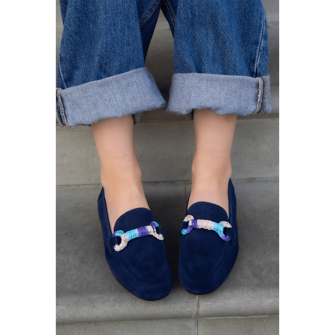 Goro Navy Suede