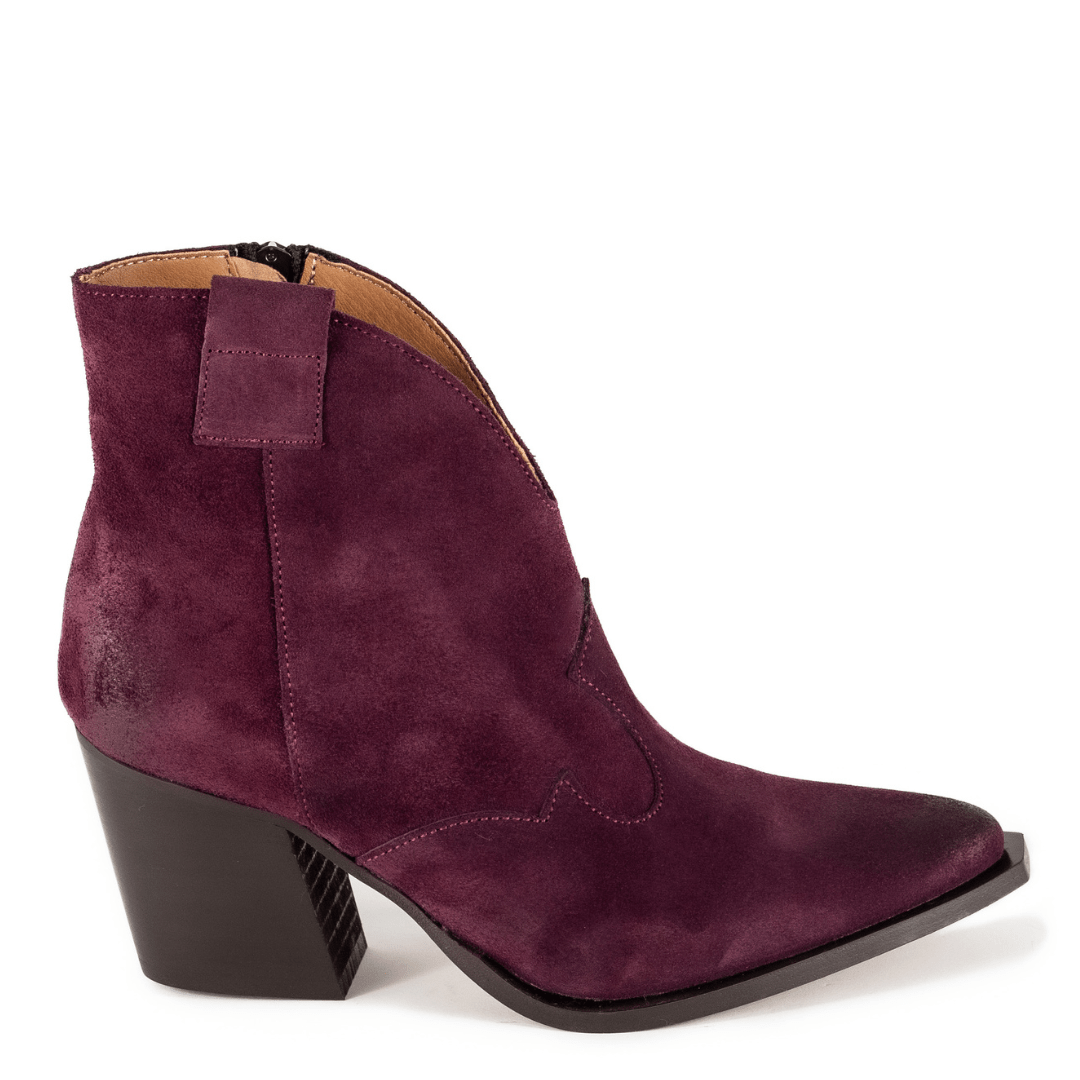 Burgundy suede store ankle boots uk