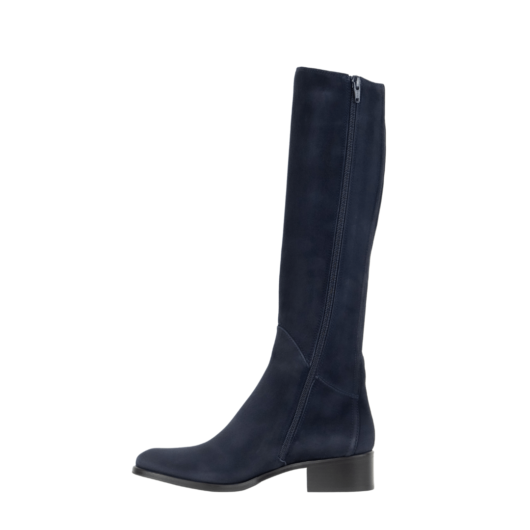 Vicolo Slim Fit Navy Suede