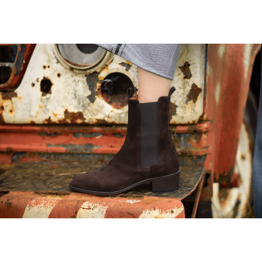 Elevato Brown Suede