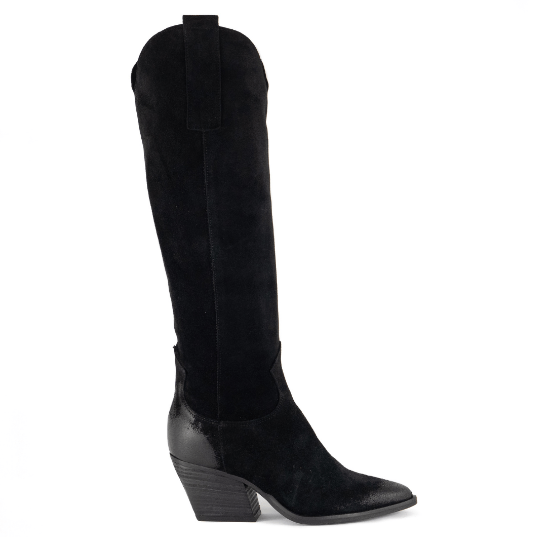 Astroni Black Suede