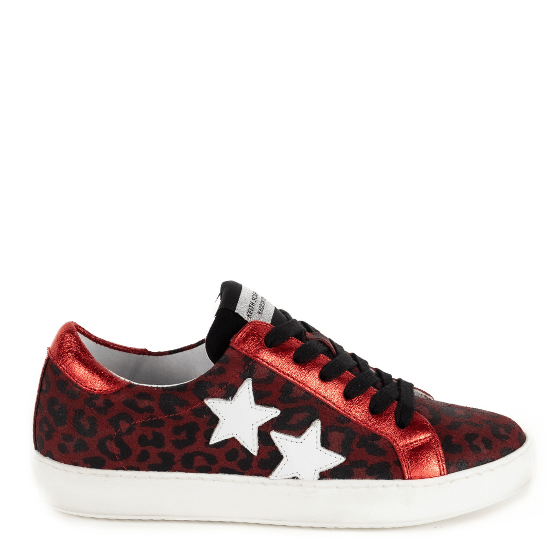 Red leopard print converse deals