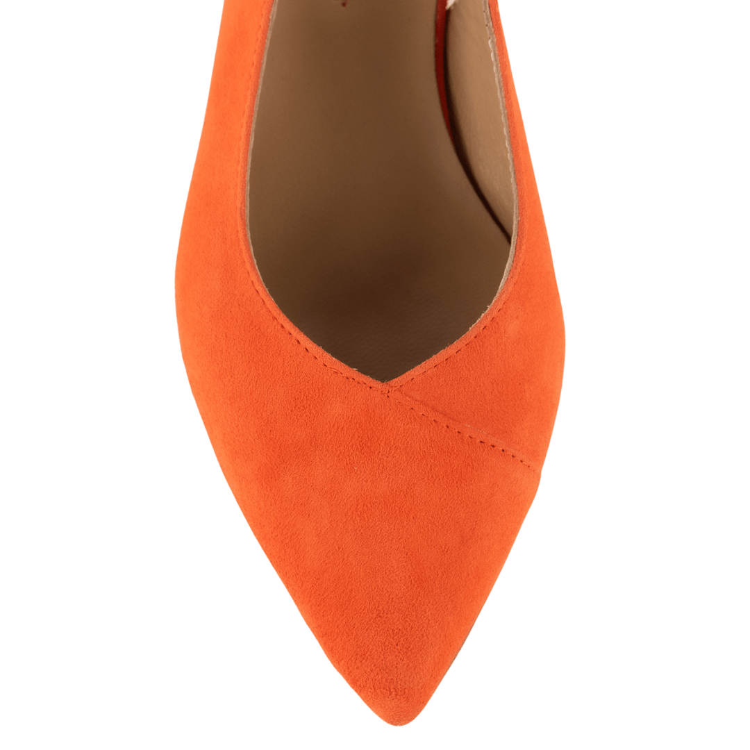 Tanita Orange Suede